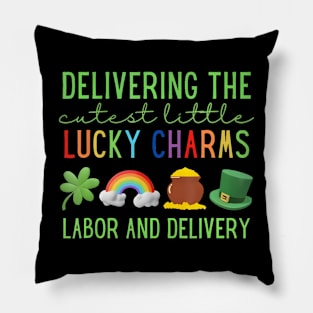 Delivering The Cutest Little Lucky Charms Labor And Delivery Pillow