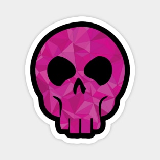 Skull - Crystal Purple Magnet