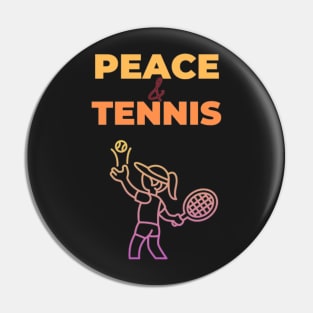 Peace & Tennis - International day of Peace Pin