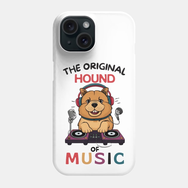 Cartoon Chow Chow Dog DJ Funny Phone Case by Sniffist Gang