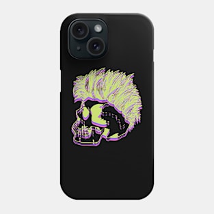 Neon Biker Skull Phone Case