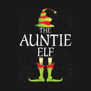 Auntie Elf Family Matching Christmas Group Funny Gift T-Shirt