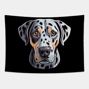 Catahoula Leopard Dog Face Cute Cartoon Puppy Lover Tapestry