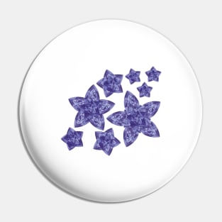 Gemstone Flowers Pin