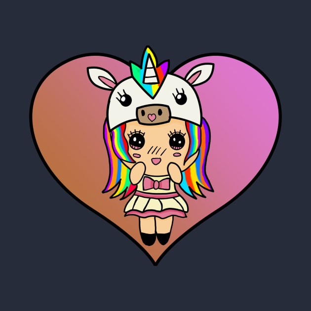 Kawaii Unicorn by Duskrose