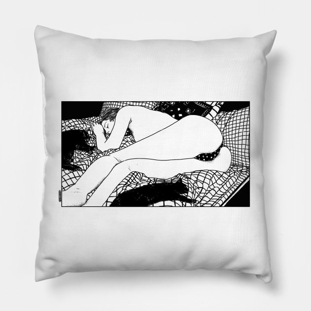 asc 423_La dormeuse (The sleeper) Pillow by apolloniasaintclair