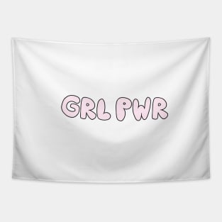 GRL PWR (black outline) Tapestry