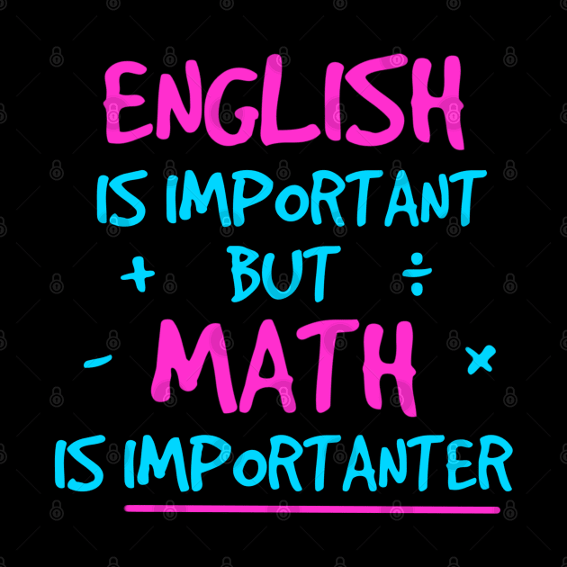 Math is importanter Neon by Milasneeze