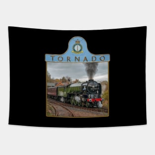 Steam Engine Tornado and Nameplate Tapestry