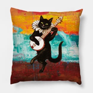 Cat painting #3 Pillow