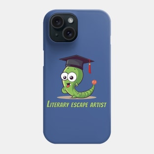 Cute Worm with Graduation Cap and Diploma T-Shirt Phone Case