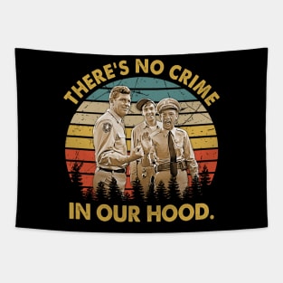 There's No Crime In Our Hood Vintage Tapestry