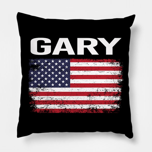 The American Flag Gary Pillow by flaskoverhand