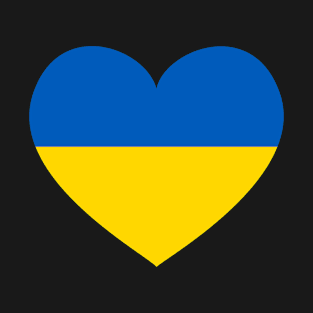 Ukraine Heart Flag Ukrajina Patriot Fan T-Shirt