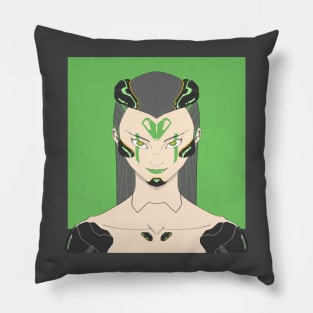 Mantis Green No Hex Pillow