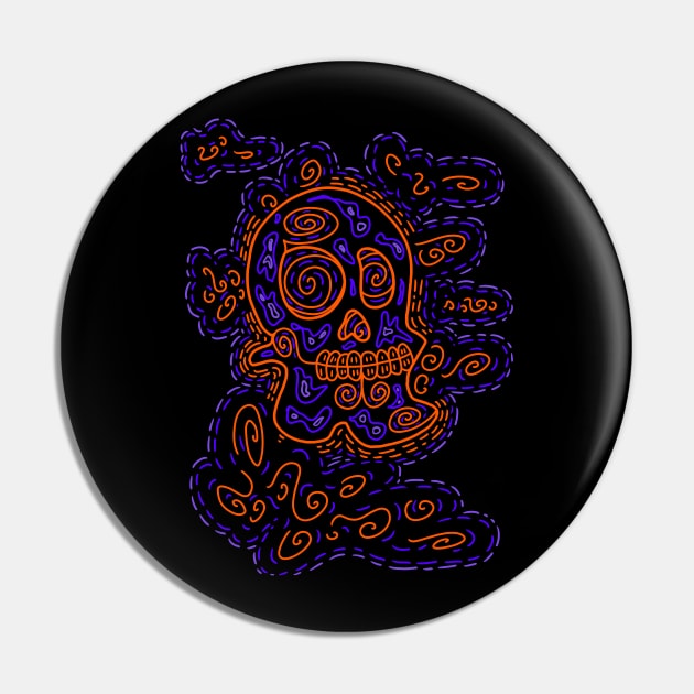 Skull And Clouds #3 Pin by mm92