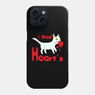 I Steal Heart's Cute Cat Phone Case