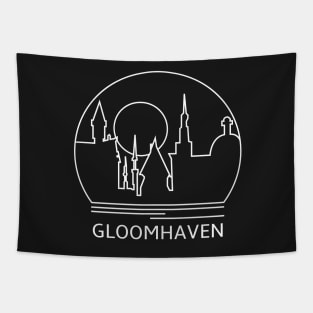 Gloomhaven Minimalist Line Drawing - Board Game Inspired Graphic - Tabletop Gaming  - BGG Tapestry