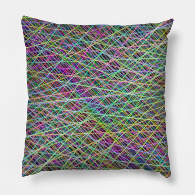 Geometric Futures #16 - Pattern Modular Synth Glitch Artwork Pillow by DankFutura