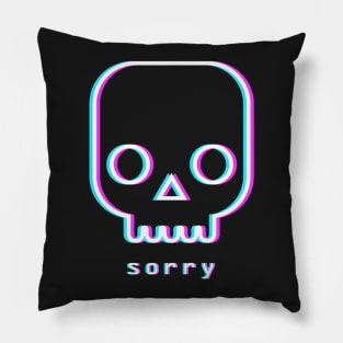 Sorry - Aesthetic Vaporwave Death Pillow