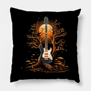 Guitar Tree of Life Electric Guitarist Pillow