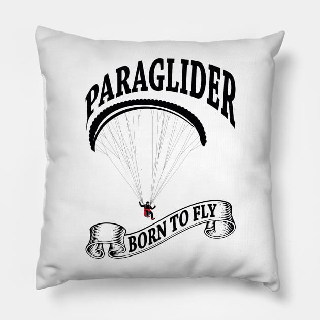 Paraglider Light | New Paragliding | 2 Sided Pillow by VISUALUV