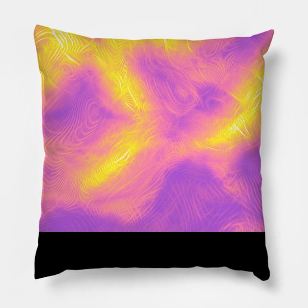 Sapphic Pride Abstract Fractal Fog Pillow by VernenInk