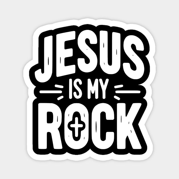 Jesus is My Rock Magnet by Frank Ring