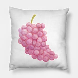 Red Grape ~ Watercolor Painting Pillow