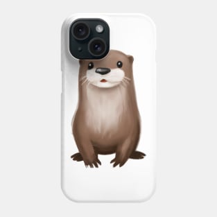 Cute Otter Drawing Phone Case