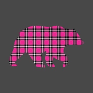 Pink Plaid Bear T-Shirt