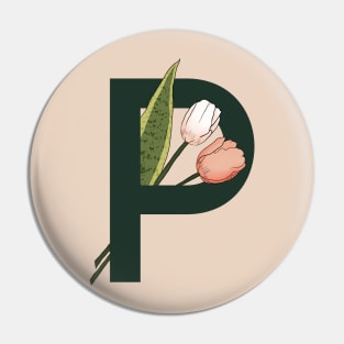 Monogram P Pin