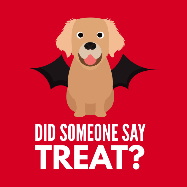 Golden Retriever Halloween Trick or Treat by DoggyStyles