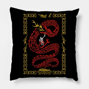 Beowulf Vs the Dragon Pillow