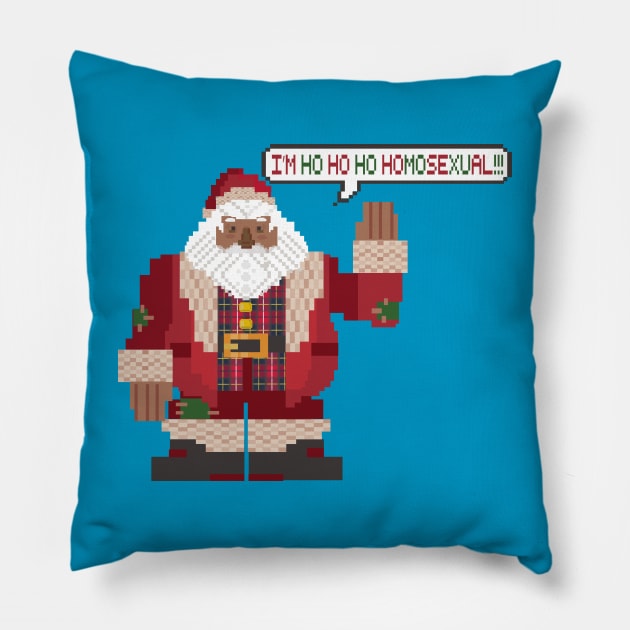 i'm ho ho ho homosexual (lgbtq christmas) Pillow by remerasnerds