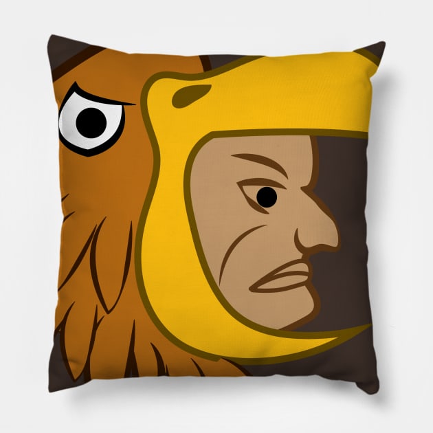 Aztec Eagle Warrior Pillow by mredthefed