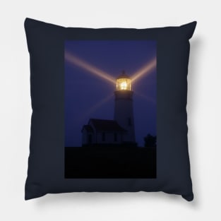 Cape Blanco Lighthouse at Night - Oregon, USA Pillow