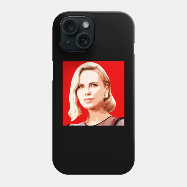 Charlize Theron Phone Case by oryan80