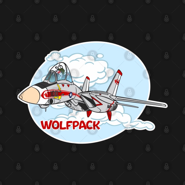 Tomcat Cartoon VF-1 Wolfpack by MBK