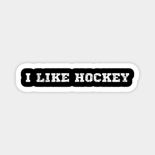 i like hockey Magnet