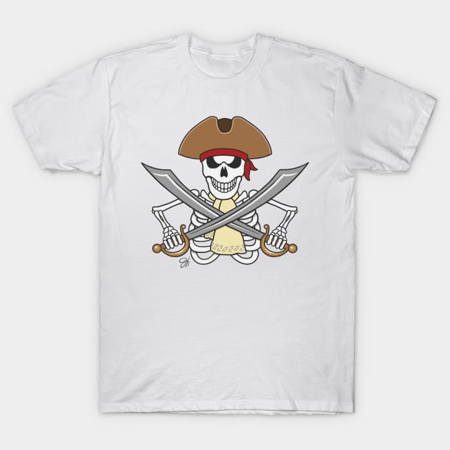 Pirate T-Shirt Pirate Skeleton Unisex