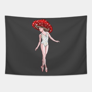 Mushroom Girl Tapestry