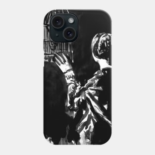 Woman and bird Phone Case