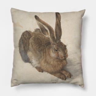 Young Hare by Albrecht Durer Pillow