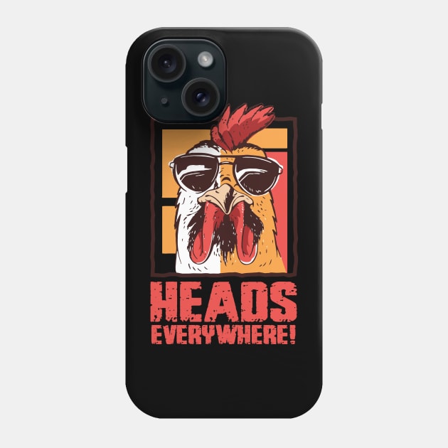 Heads everywhere Phone Case by alexalexay