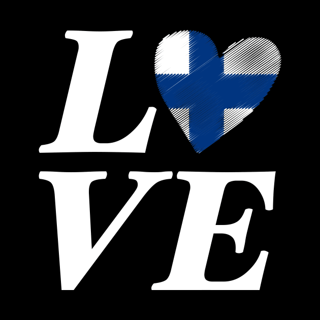 Finland Love Heart Suomi Helsinki Flag Gift Idea by JeZeDe