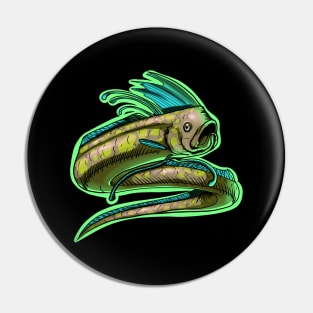 Regalecidae Rad sea serpent dragon design color variant B Pin