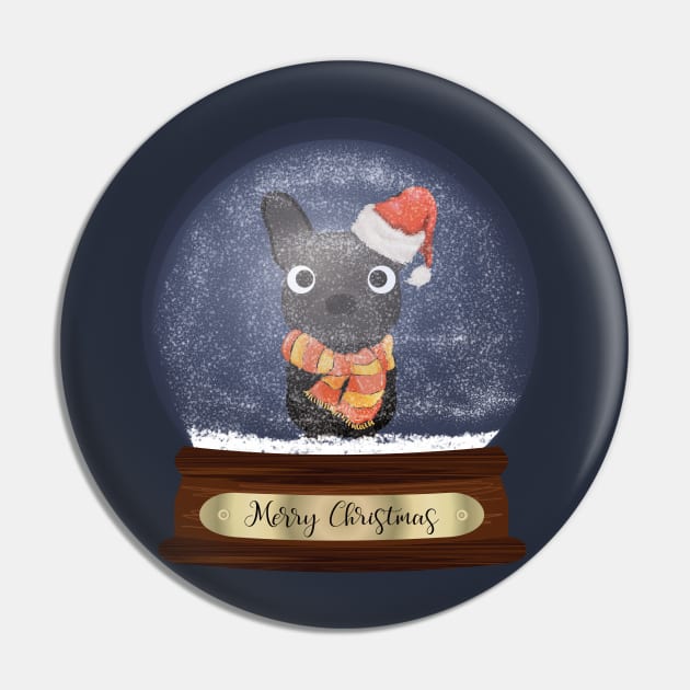 French Bulldog Christmas Gift Pin by DoggyStyles