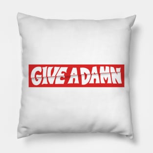 Give A Damn As Worn By Alex Turner Pillow