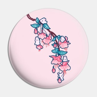 Fuchsia Bunnies Pin